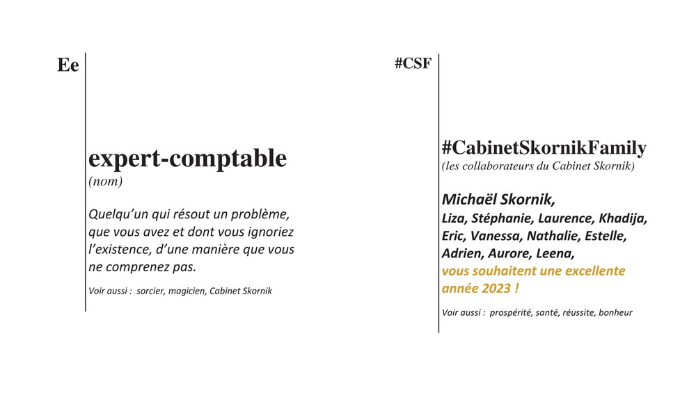 Voeux 2023 du Cabinet Skornik